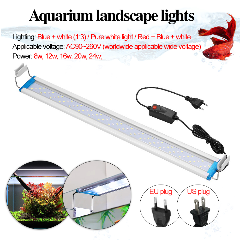 Aquarium Fish Elevator - 초박형 수족관 조명 블루 화이트 3색