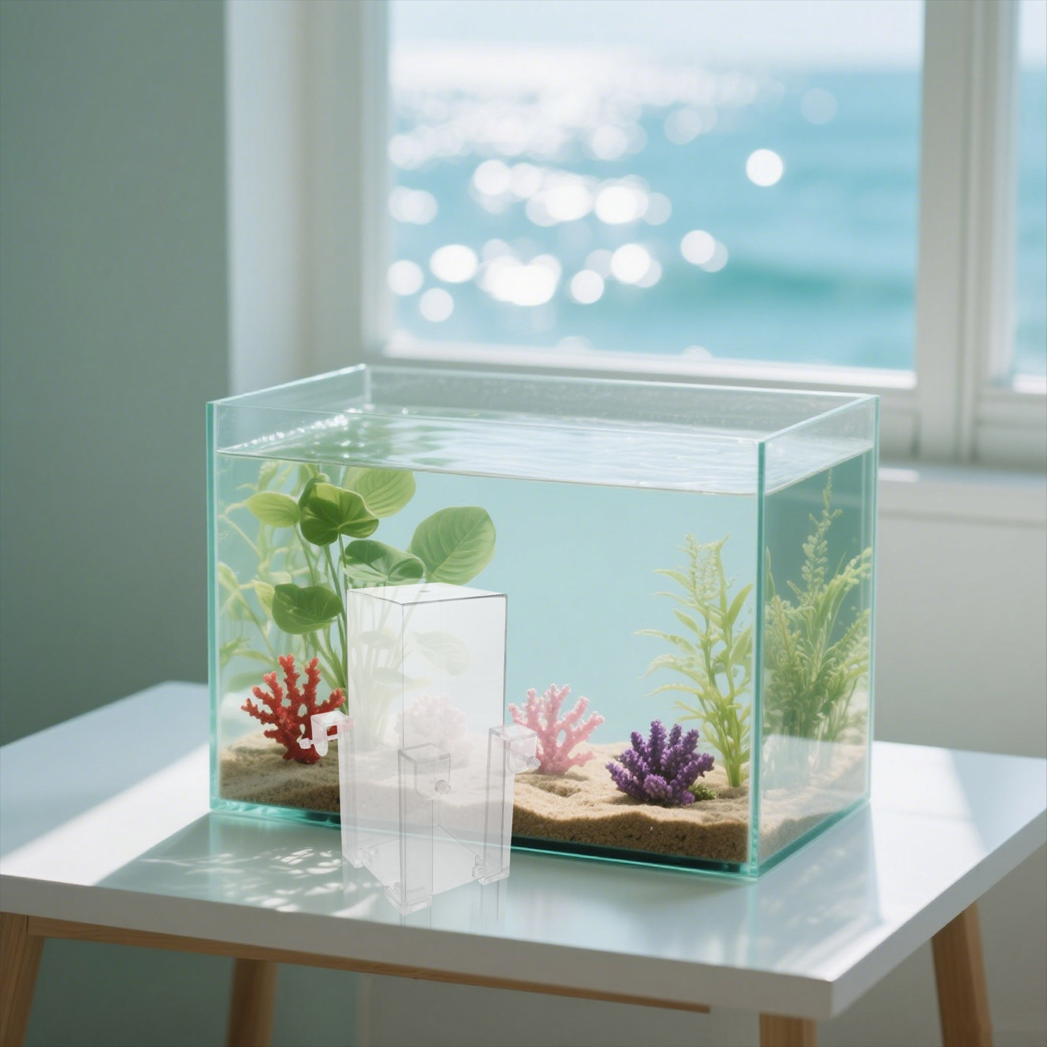 Aquarium Fish Elevator - 외부 진공 부유식 어항 투명 아크릴