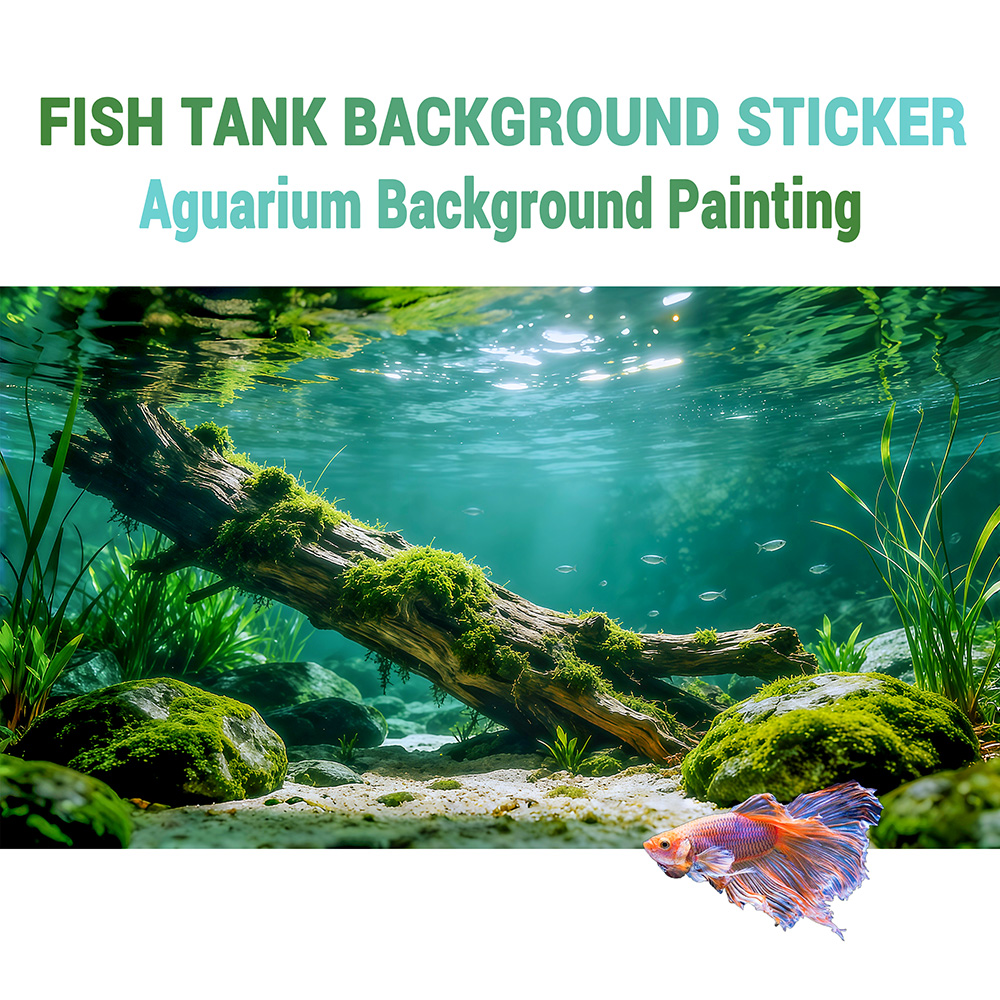 Aquarium Fish Hideout - 강 바닥의 죽은 나무, 수족관 스티커,
