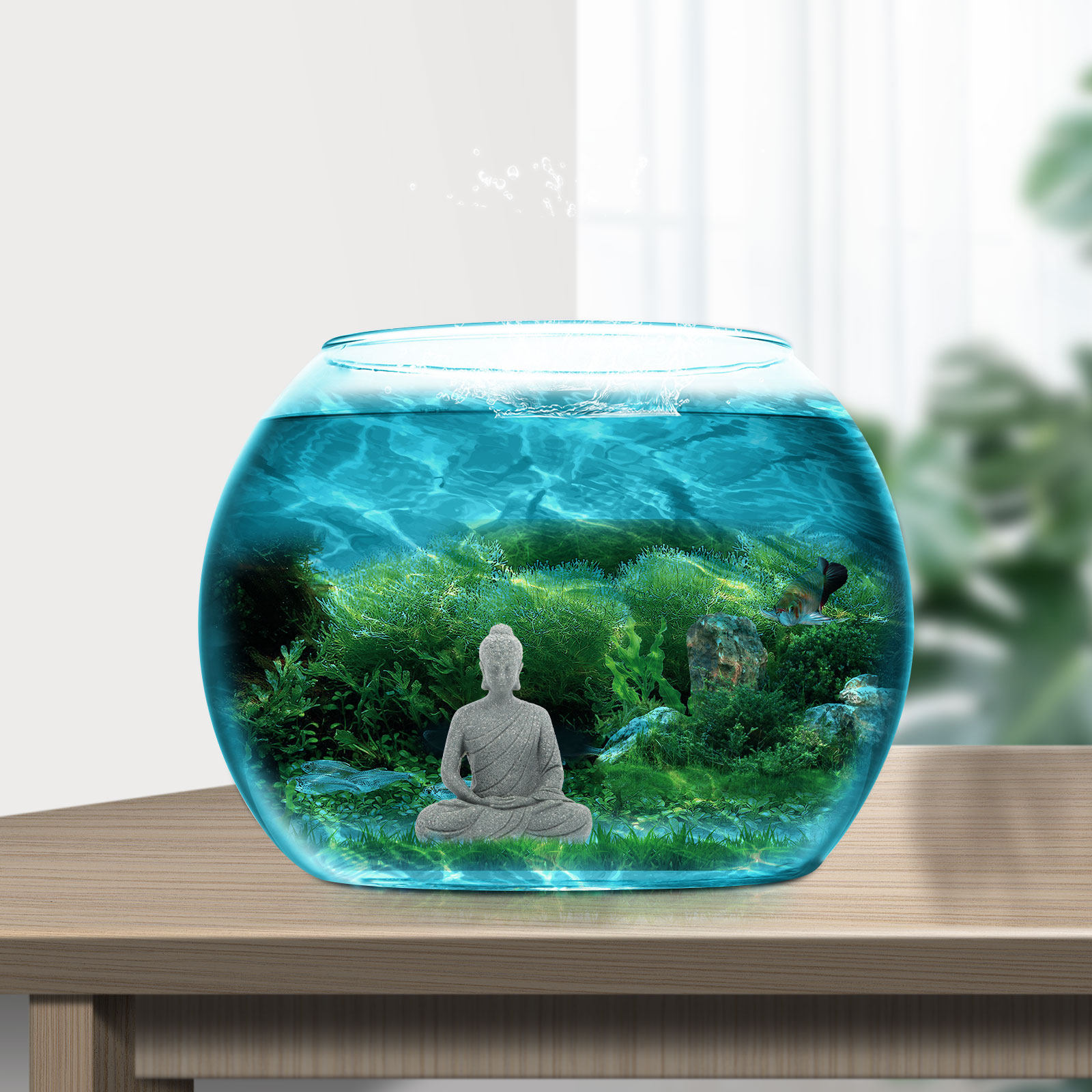 미니 불상 레진 수족관 장식 소형 어항 불상 수중 불교 - Aquarium Fish Small 리뷰 및 가격