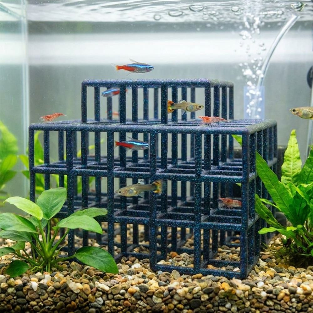 3D 프린팅된 생선/새우 은신처, 플라스틱 자연스러운  - Aquarium Fish Hideout 리뷰 및 가격