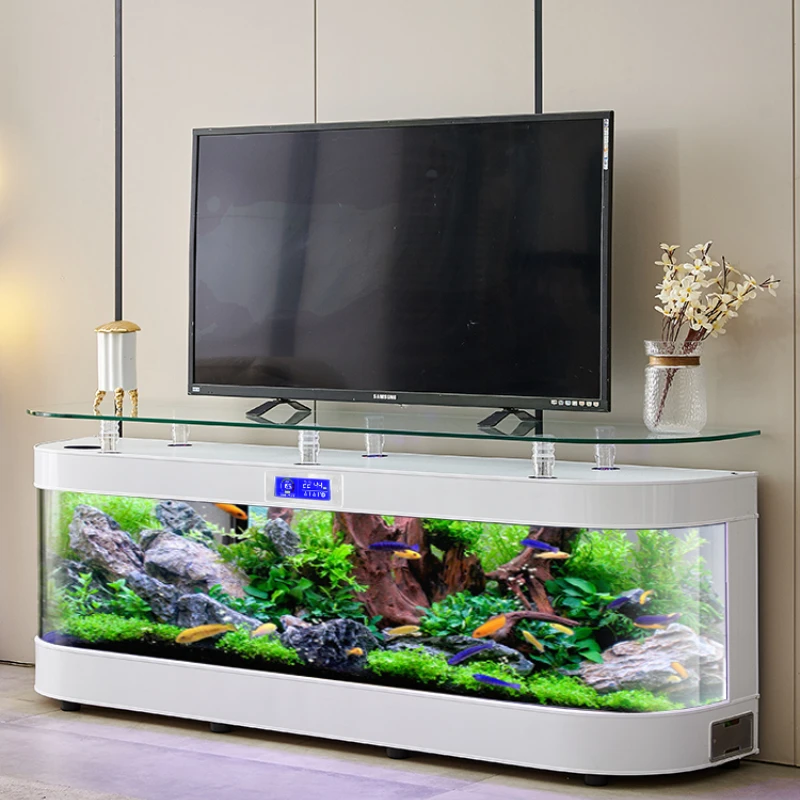 TV 캐비닛 유리 어항 스마트 수족관 거실 가정용 중형 - Aquarium Fish Delivery 리뷰 및 가격