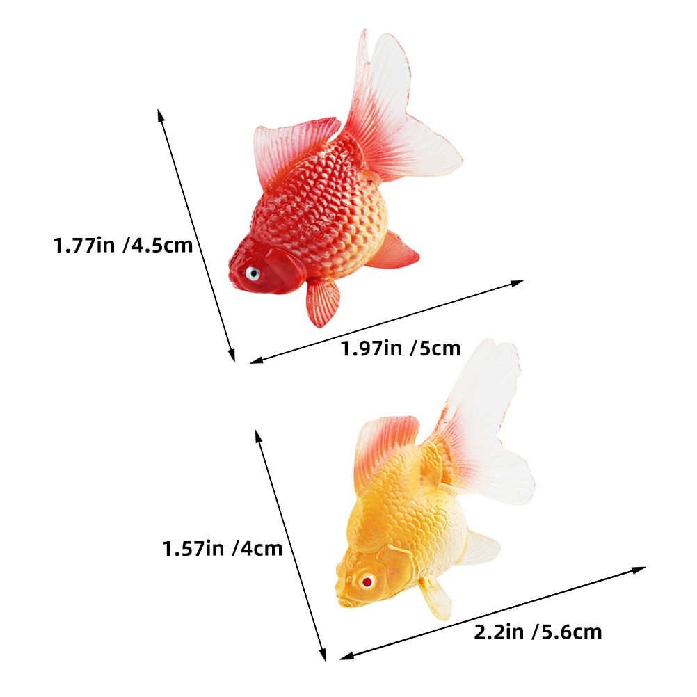 3개입 리얼리스틱 미니어처 금붕어, 떠다니는 코이 물고 - Aquarium Fish Small 리뷰 및 가격